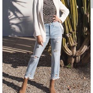 Flying Monkey Straight Leg Distressed  Denim Size 26